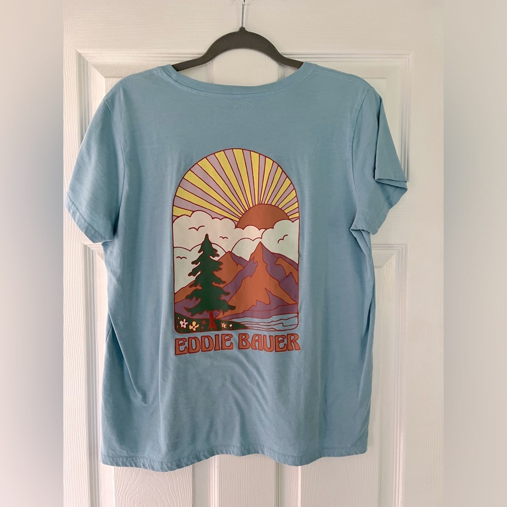 Eddie Bauer retro mountain t-shirt, women’s large